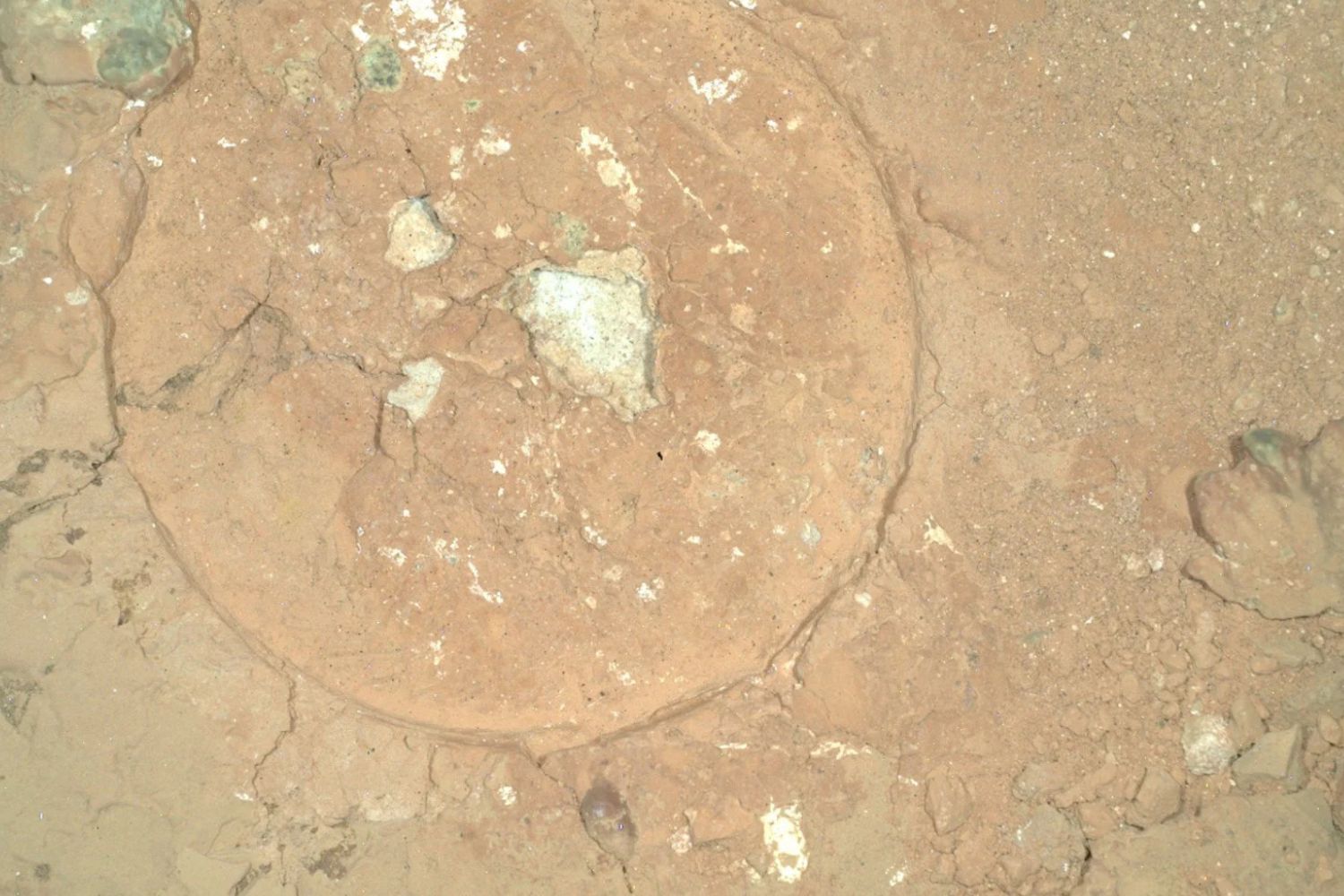 An abrasion patch in Mars' Serpentine Rapids