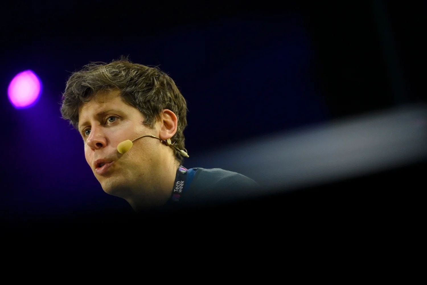 Sam Altman auf einer Tech-Konferenz in Italien