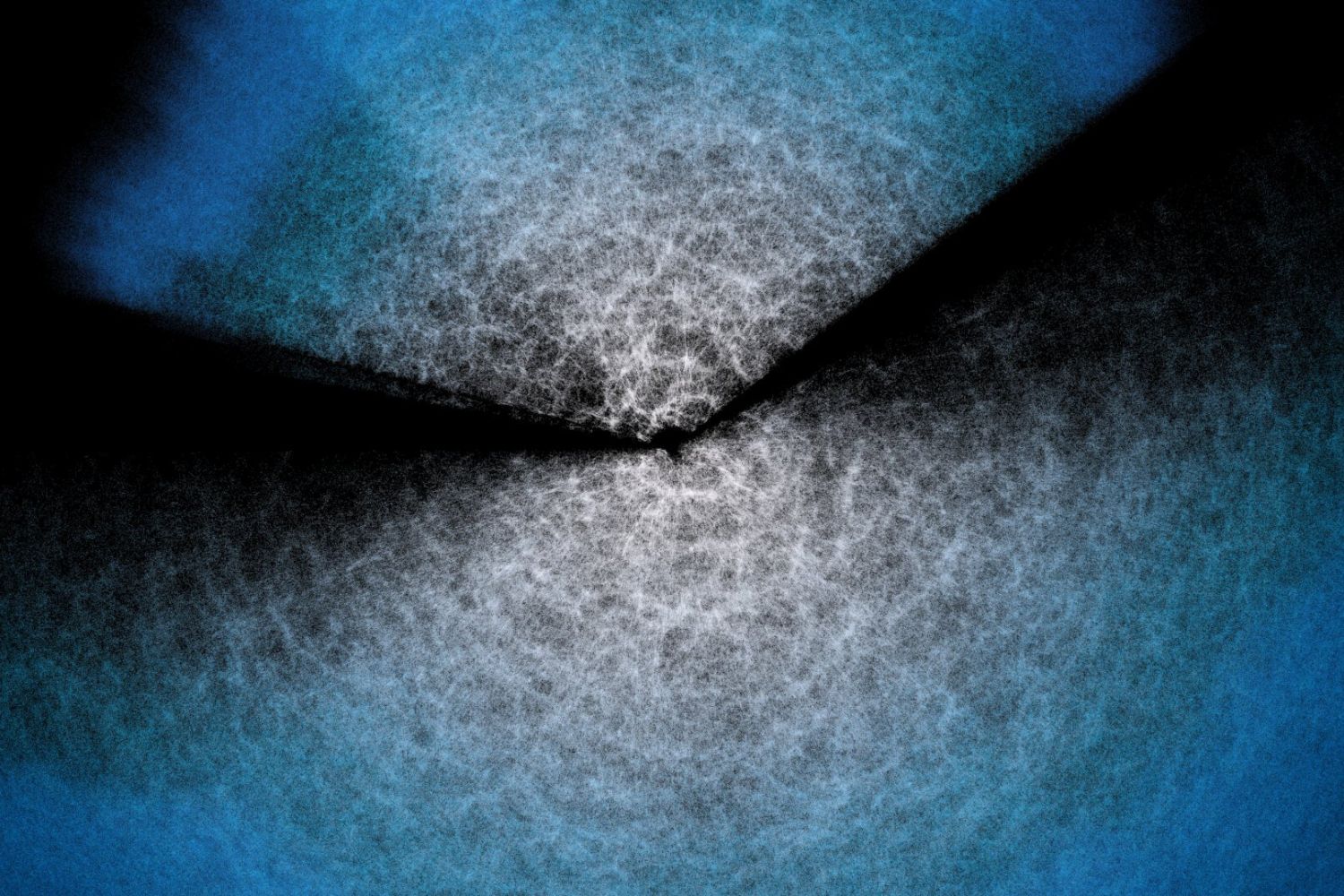 A visualization of a 3D map of the universe, with Earth at the center and every dot representing a galaxy.