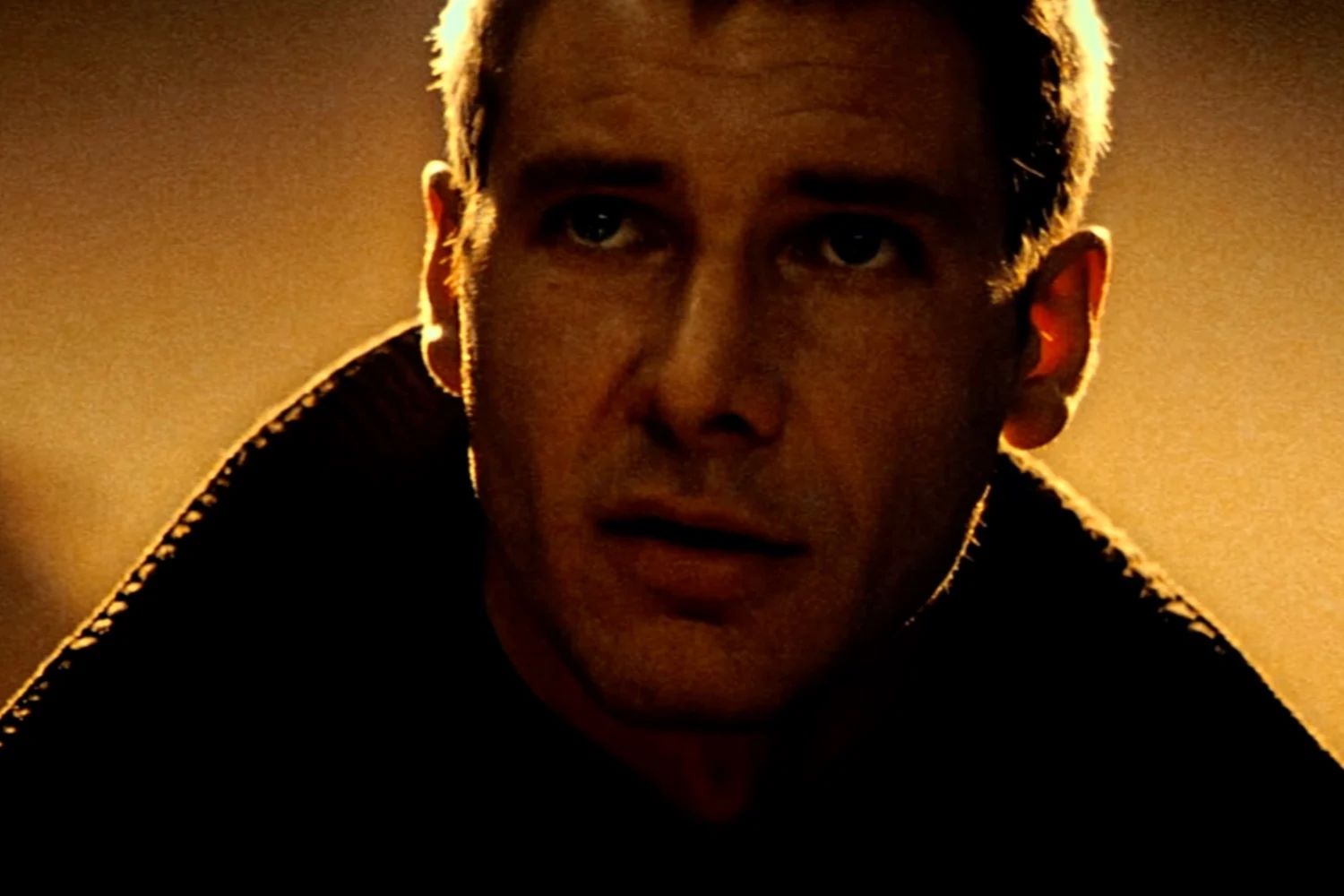 Harrison Ford in Blade Runner (der 1982 erschienen ist, aber im Jahr 2019 spielt). 