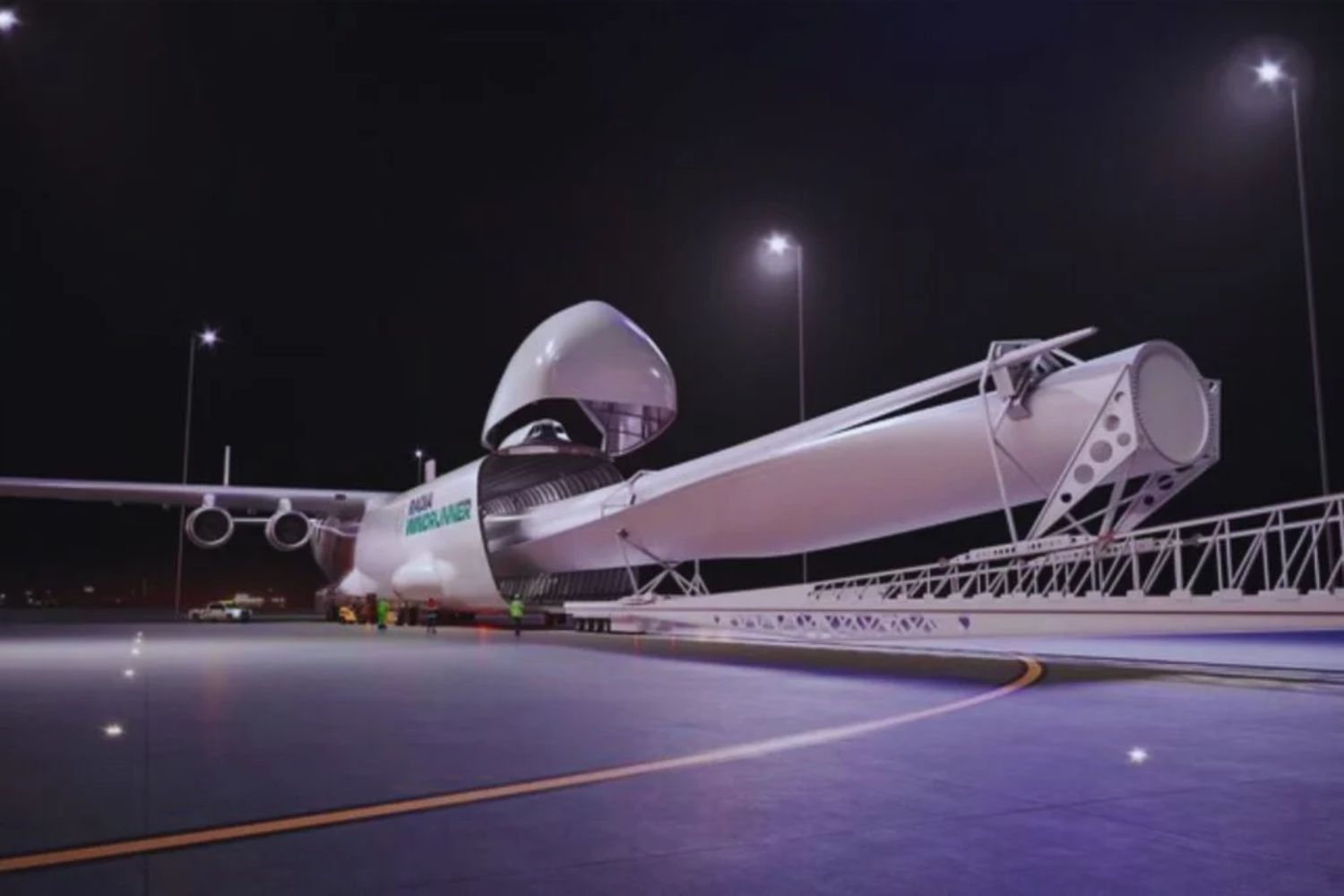 Das riesige Flugzeug, das keine Passagiere befördert, sondern eine Schlüsselmission für die Menschheit hat